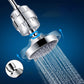 5 Sprays Shower Head Wall-Mount Silver Round Fixed Shower Head Clearhalo 'Bathroom Remodel & Bathroom Fixtures' 'Home Improvement' 'home_improvement' 'home_improvement_shower_heads' 'Shower Heads' 'shower_heads' 'Showers & Bathtubs Plumbing' 'Showers & Bathtubs' 1200x1200_06eebaa5-d793-484e-ac10-134d91057b5f