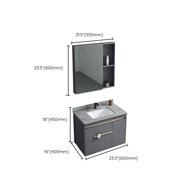 Wall Mount Bathroom Vanity Faucet Included Modern Bathroom Sink Vanity Clearhalo 'Bathroom Remodel & Bathroom Fixtures' 'Bathroom Vanities' 'bathroom_vanities' 'Home Improvement' 'home_improvement' 'home_improvement_bathroom_vanities' 1200x1200_06fe5ee1-4087-4951-92b8-180ba9f6672b