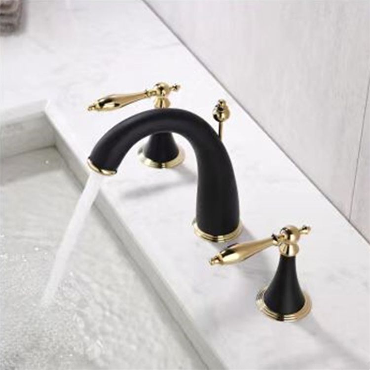 Deck Mounted Bathroom Faucet Modern Low Arc Roman Tub Faucet Trim Clearhalo 'Bathroom Remodel & Bathroom Fixtures' 'Bathtub Faucets' 'bathtub_faucets' 'Home Improvement' 'home_improvement' 'home_improvement_bathtub_faucets' 1200x1200_06ffb680-485c-405b-806c-44314764ab9d