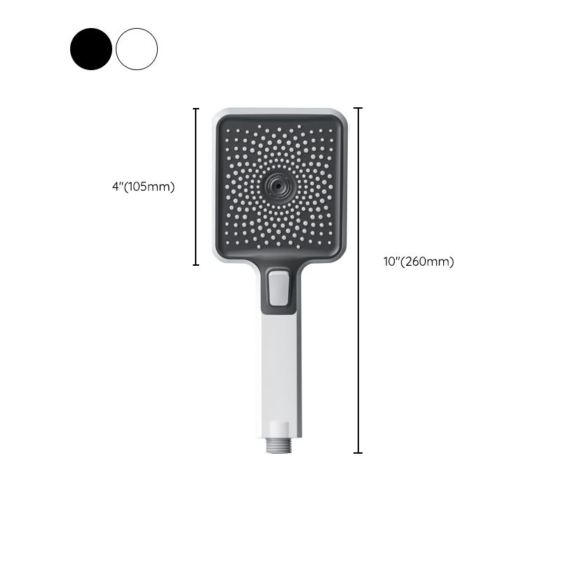 Contemporary Shower Head Color Block Square and Round Handheld Shower Head Clearhalo 'Bathroom Remodel & Bathroom Fixtures' 'Home Improvement' 'home_improvement' 'home_improvement_shower_heads' 'Shower Heads' 'shower_heads' 'Showers & Bathtubs Plumbing' 'Showers & Bathtubs' 1200x1200_07200f0f-4474-4f3b-b94e-728a5abdabde