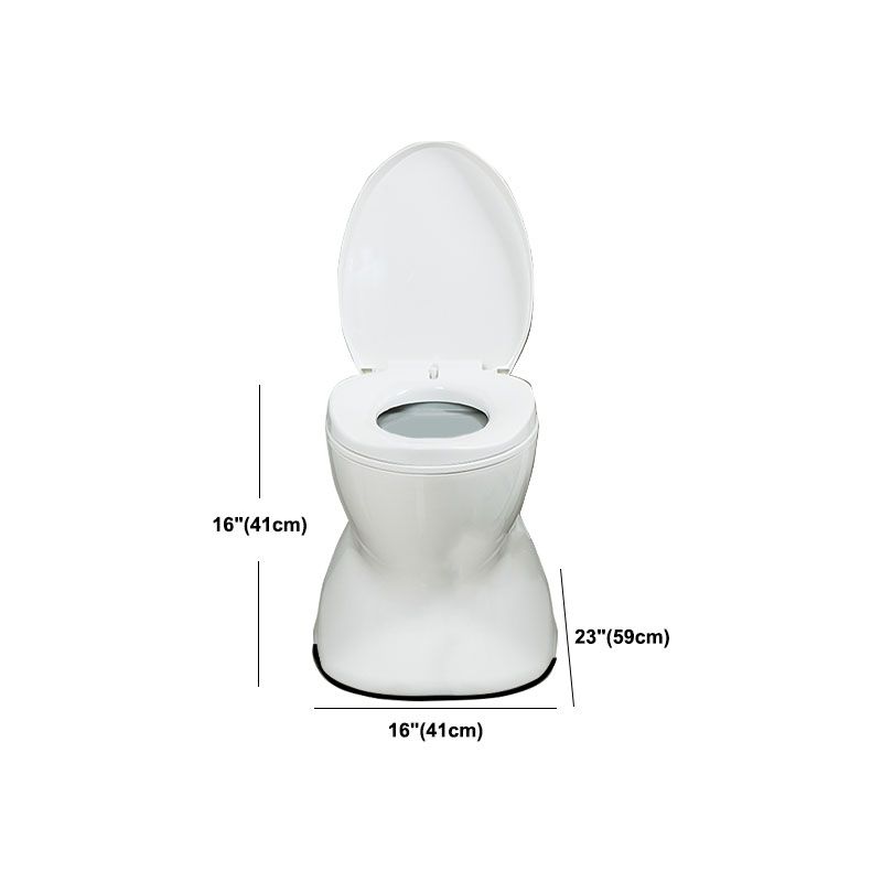 Modern Plastic Toilet Floor Mounted Toilet Bowl with Slow Close Seat for Bathroom Clearhalo 'Bathroom Remodel & Bathroom Fixtures' 'Home Improvement' 'home_improvement' 'home_improvement_toilets' 'Toilets & Bidets' 'Toilets' 1200x1200_0732e1ec-eed1-4eb5-bbda-eeabb4922ced