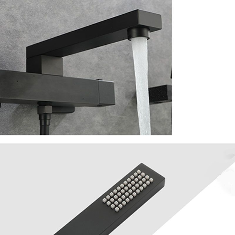 Modern Tub Spouts Copper Wall Mounted with Hand Shower and Knob Handles Tub Filler Clearhalo 'Bathroom Remodel & Bathroom Fixtures' 'Bathtub Faucets' 'bathtub_faucets' 'Home Improvement' 'home_improvement' 'home_improvement_bathtub_faucets' 1200x1200_07373605-465b-4057-b14f-d42917e08221