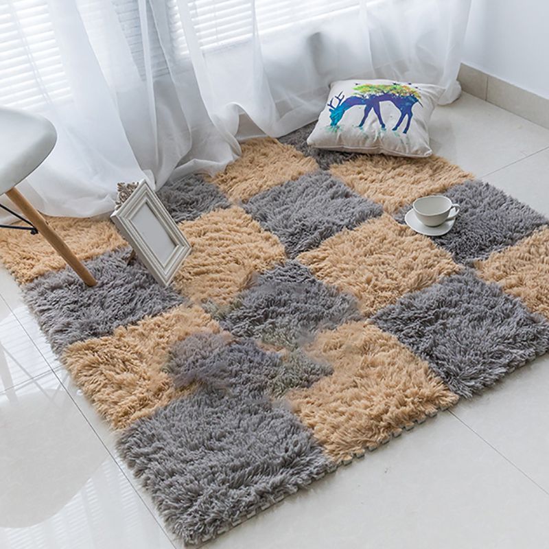 Basic Carpet Tiles Solid Color Shag Square Bedroom Carpet Tiles Clearhalo 'Carpet Tiles & Carpet Squares' 'carpet_tiles_carpet_squares' 'Flooring 'Home Improvement' 'home_improvement' 'home_improvement_carpet_tiles_carpet_squares' Walls and Ceiling' 1200x1200_073d001d-67c7-4815-91da-f78b497e0d46