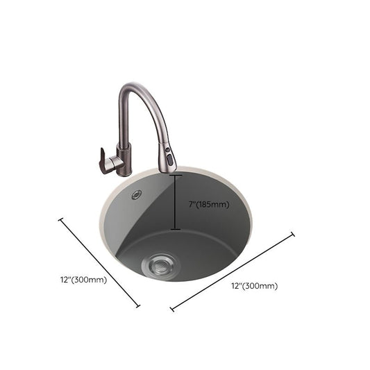 Quartz Kitchen Sink Round Single Bowl Kitchen Sink with Drain Assembly Clearhalo 'Home Improvement' 'home_improvement' 'home_improvement_kitchen_sinks' 'Kitchen Remodel & Kitchen Fixtures' 'Kitchen Sinks & Faucet Components' 'Kitchen Sinks' 'kitchen_sinks' 1200x1200_07748927-ce5a-48f0-8f13-e99e9979b0b8