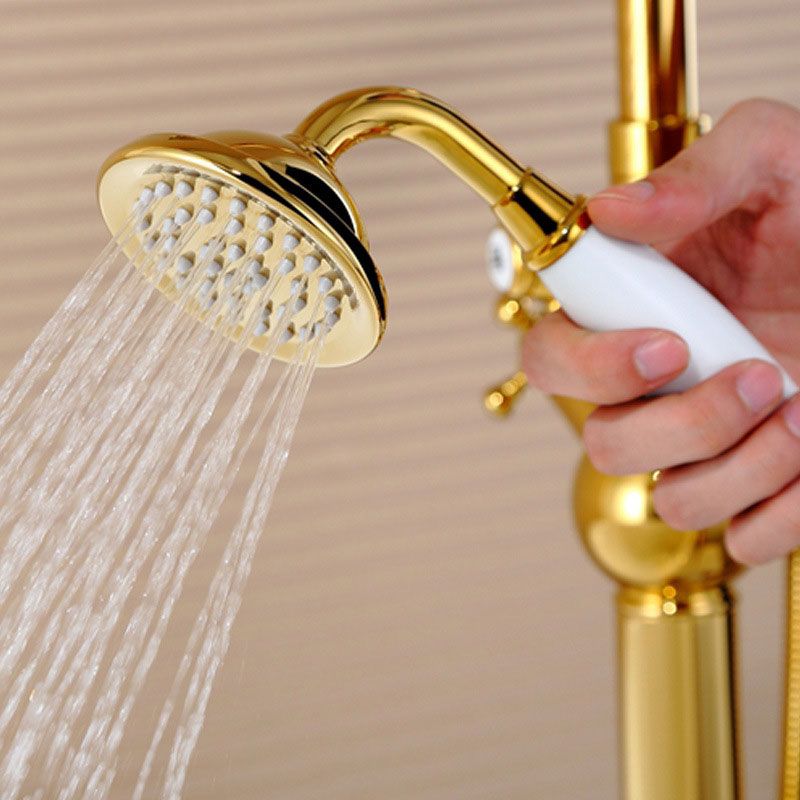 All-Copper Single-Function Handheld Shower Head European-Style Antique Rain Shower Head Clearhalo 'Bathroom Remodel & Bathroom Fixtures' 'Home Improvement' 'home_improvement' 'home_improvement_shower_heads' 'Shower Heads' 'shower_heads' 'Showers & Bathtubs Plumbing' 'Showers & Bathtubs' 1200x1200_078b8a61-4f64-4d3c-957d-d0b2348a1296
