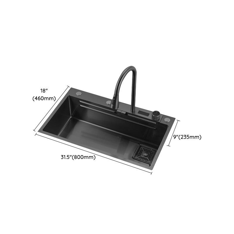 Single Bowl Kitchen Sink Stainless Steel Kitchen Sink with Cutting-Board Clearhalo 'Home Improvement' 'home_improvement' 'home_improvement_kitchen_sinks' 'Kitchen Remodel & Kitchen Fixtures' 'Kitchen Sinks & Faucet Components' 'Kitchen Sinks' 'kitchen_sinks' 1200x1200_079a3d61-ae41-413b-86f2-ddad999993ae