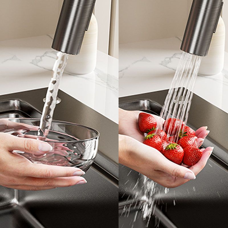 Contemporary Style Kitchen Sink Stainless Steel 3 Holes Drop-In Kitchen Sink Clearhalo 'Home Improvement' 'home_improvement' 'home_improvement_kitchen_sinks' 'Kitchen Remodel & Kitchen Fixtures' 'Kitchen Sinks & Faucet Components' 'Kitchen Sinks' 'kitchen_sinks' 1200x1200_07d1d6c8-fe2d-467f-8bab-36d6318f1ff5