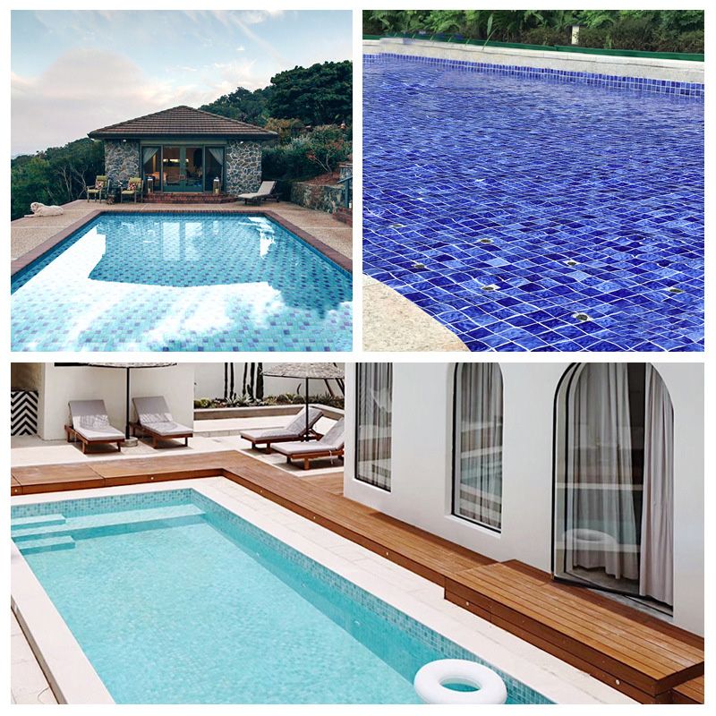 Square Ceramic Tile Brick Look Mosaic Tile for Pool and Bathroom Use Clearhalo 'Floor Tiles & Wall Tiles' 'floor_tiles_wall_tiles' 'Flooring 'Home Improvement' 'home_improvement' 'home_improvement_floor_tiles_wall_tiles' Walls and Ceiling' 1200x1200_07e1bdd4-b794-4c72-943a-08ed839bfb7a