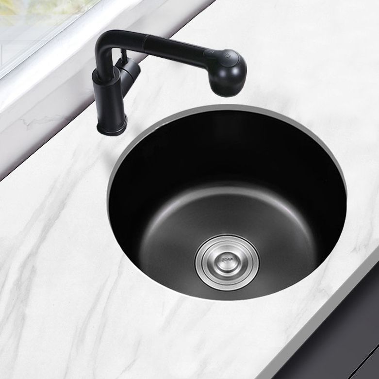 Contemporary Style Kitchen Sink Stainless Steel Round Drop-In Kitchen Sink Clearhalo 'Home Improvement' 'home_improvement' 'home_improvement_kitchen_sinks' 'Kitchen Remodel & Kitchen Fixtures' 'Kitchen Sinks & Faucet Components' 'Kitchen Sinks' 'kitchen_sinks' 1200x1200_07e1c50b-118e-41ae-8a47-214fd750a85f