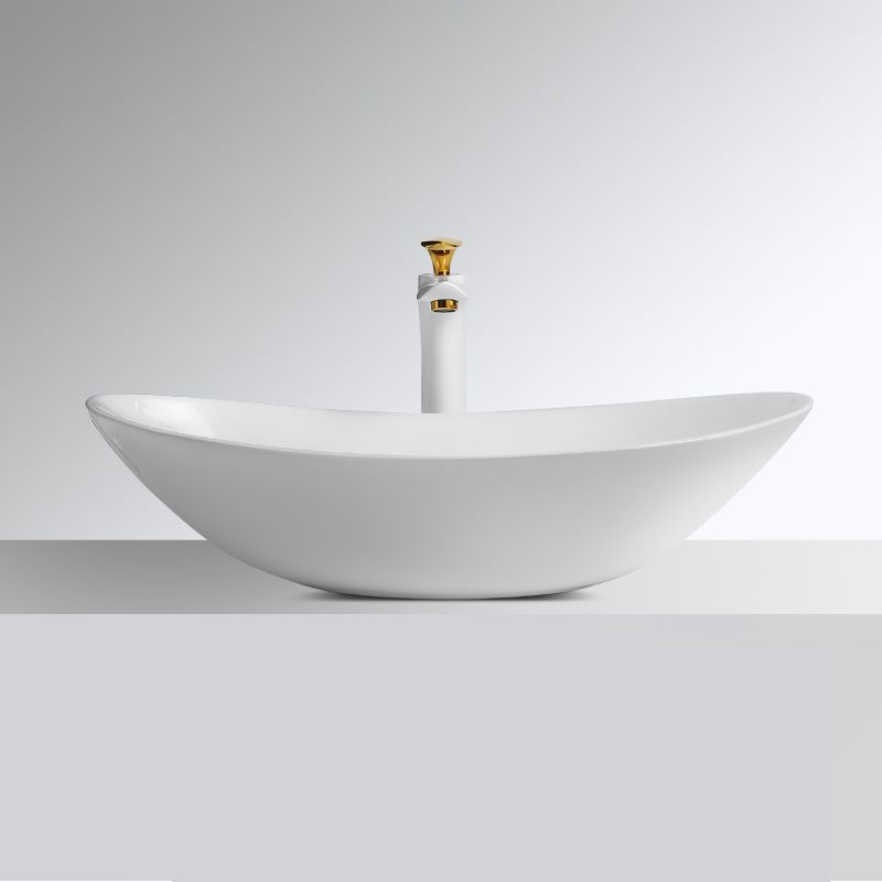 Luxury Bathroom Sink Ceramic Oval White Basin Drain Assembly Bathroom Sink Clearhalo 'Bathroom Remodel & Bathroom Fixtures' 'Bathroom Sinks & Faucet Components' 'Bathroom Sinks' 'bathroom_sink' 'Home Improvement' 'home_improvement' 'home_improvement_bathroom_sink' 1200x1200_080124d6-80ed-46e0-8f6c-79c6ac960a08