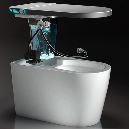 Modern 1-Piece Toilet Bowl Floor Mounted Urine Toilet with Slow Close Seat for Washroom Clearhalo 'Bathroom Remodel & Bathroom Fixtures' 'Home Improvement' 'home_improvement' 'home_improvement_toilets' 'Toilets & Bidets' 'Toilets' 1200x1200_080b78a7-b732-4ede-8208-6498148afab0