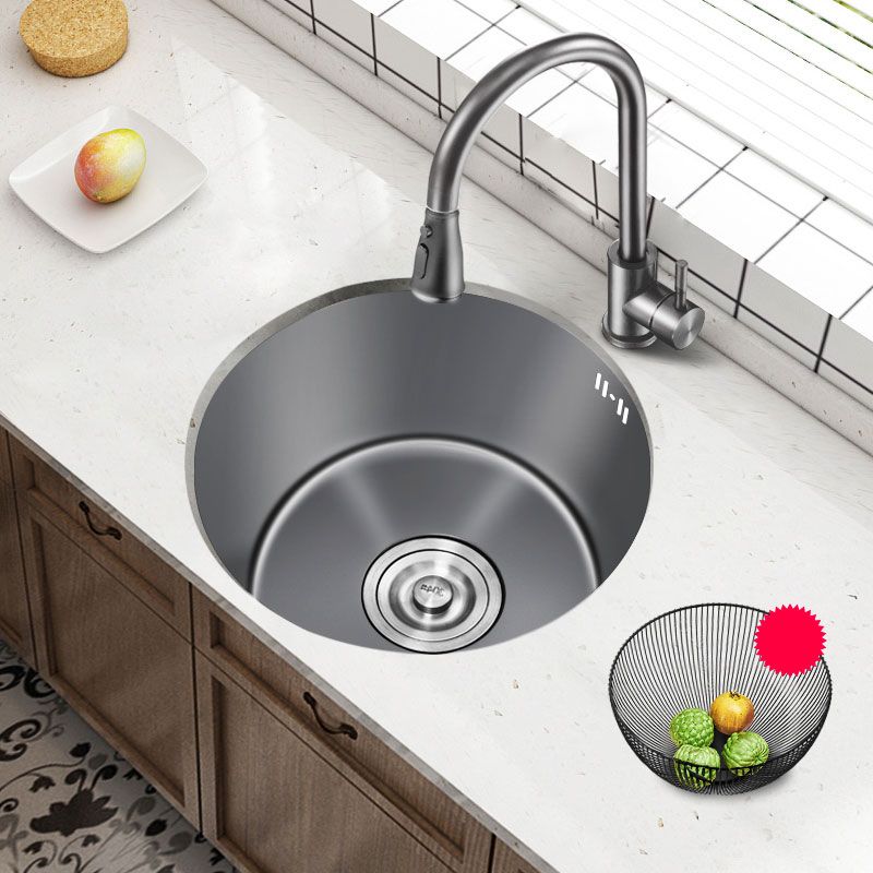 Modern Style Kitchen Sink Stainless Steel Round Shape Kitchen Sink Clearhalo 'Home Improvement' 'home_improvement' 'home_improvement_kitchen_sinks' 'Kitchen Remodel & Kitchen Fixtures' 'Kitchen Sinks & Faucet Components' 'Kitchen Sinks' 'kitchen_sinks' 1200x1200_081c0884-65c1-44a3-8b81-7d9fd42a18a9