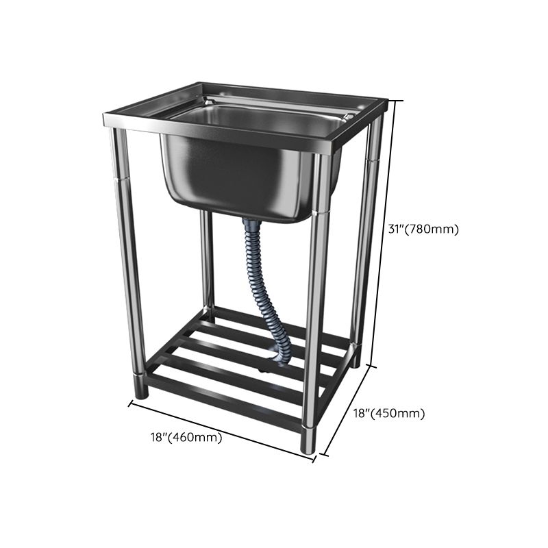 Modern Style Kitchen Sink Stainless Steel All-in-one Kitchen Sink with Drain Assembly Clearhalo 'Home Improvement' 'home_improvement' 'home_improvement_kitchen_sinks' 'Kitchen Remodel & Kitchen Fixtures' 'Kitchen Sinks & Faucet Components' 'Kitchen Sinks' 'kitchen_sinks' 1200x1200_081cc7be-af23-4cd5-9062-14a76d20ebe6