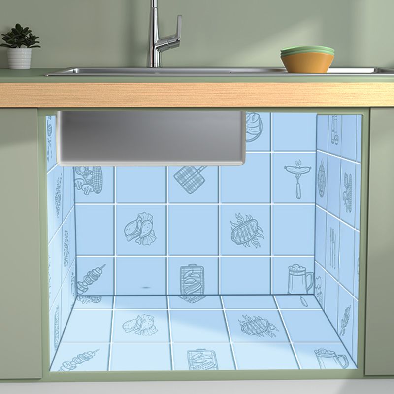 Modern Tile-Peel & Stick Plastic Square Peel and Stick Wall Tile for Kitchen Clearhalo 'Flooring 'Home Improvement' 'home_improvement' 'home_improvement_peel_stick_blacksplash' 'Peel & Stick Backsplash Tile' 'peel_stick_blacksplash' 'Walls & Ceilings' Walls and Ceiling' 1200x1200_088935a1-b506-4158-a844-3adf6672869d