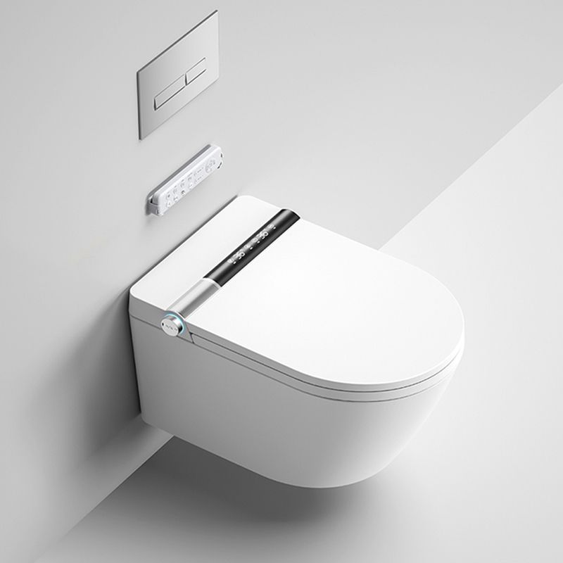 White Antimicrobial Bidet Elongated Smart Toilet with Unlimited Warm Water Clearhalo 'Bathroom Remodel & Bathroom Fixtures' 'Bidets' 'Home Improvement' 'home_improvement' 'home_improvement_bidets' 'Toilets & Bidets' 1200x1200_088c2f6a-28c6-4eed-8520-43eb096295b6