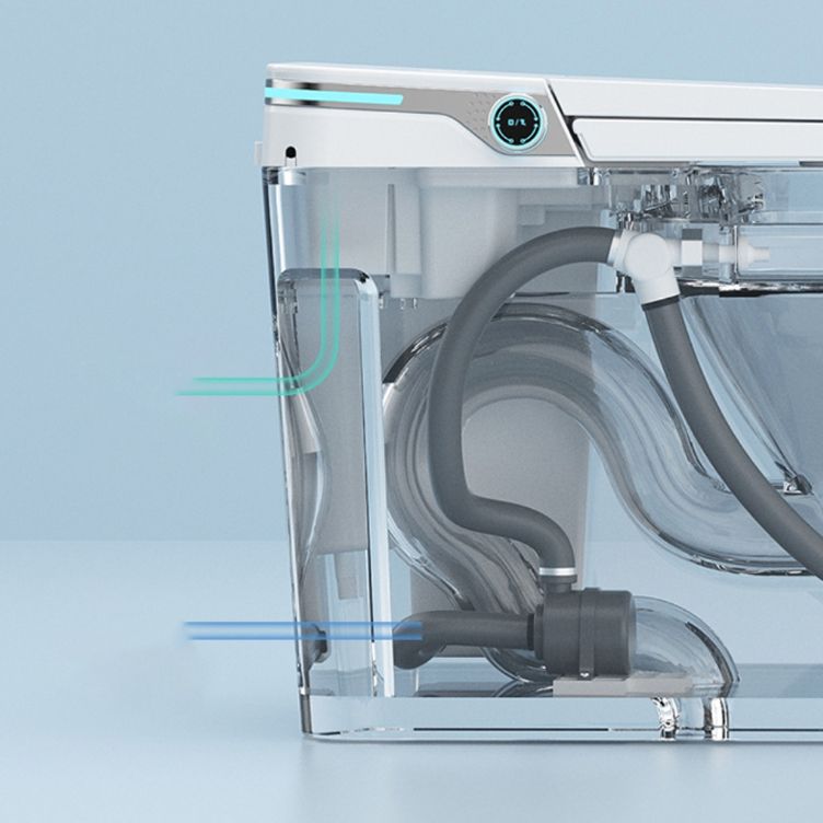 Ceramic Contemporary Foot Sensor Elongated Temperature Control Floor Standing Bidet Clearhalo 'Bathroom Remodel & Bathroom Fixtures' 'Bidets' 'Home Improvement' 'home_improvement' 'home_improvement_bidets' 'Toilets & Bidets' 1200x1200_08918973-f285-40e0-9177-6e6caddaa03e