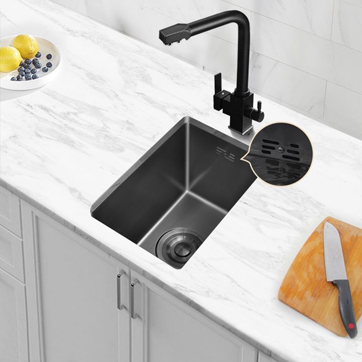 Classic Black Sink Overflow Stainless Steel Workstation Sink with Faucet Clearhalo 'Home Improvement' 'home_improvement' 'home_improvement_kitchen_sinks' 'Kitchen Remodel & Kitchen Fixtures' 'Kitchen Sinks & Faucet Components' 'Kitchen Sinks' 'kitchen_sinks' 1200x1200_08a0a542-77f8-4fa0-895e-a55da388ae16