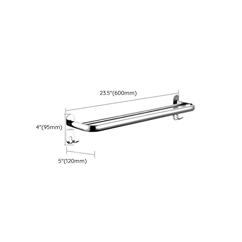 Modern Bathroom Accessory Kit Stainless Steel Towel Bar Bath Shelf Bathroom Set Clearhalo 'Bathroom Hardware Sets' 'Bathroom Hardware' 'Bathroom Remodel & Bathroom Fixtures' 'bathroom_hardware_sets' 'Home Improvement' 'home_improvement' 'home_improvement_bathroom_hardware_sets' 1200x1200_08e210e0-57ea-4f82-8502-8356c9edee7f