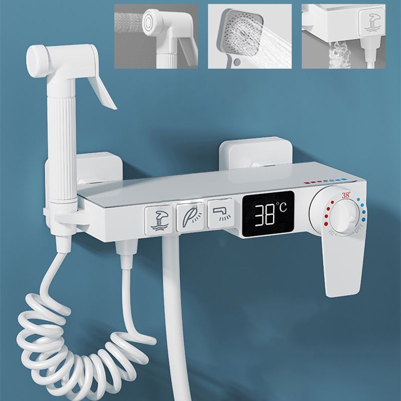 Single Hand Shower Modern Shower Faucet Wall Mounted Shower Trim Clearhalo 'Bathroom Remodel & Bathroom Fixtures' 'Home Improvement' 'home_improvement' 'home_improvement_shower_faucets' 'Shower Faucets & Systems' 'shower_faucets' 'Showers & Bathtubs Plumbing' 'Showers & Bathtubs' 1200x1200_08e866b2-6708-47ee-b415-bcf46d20cbc2