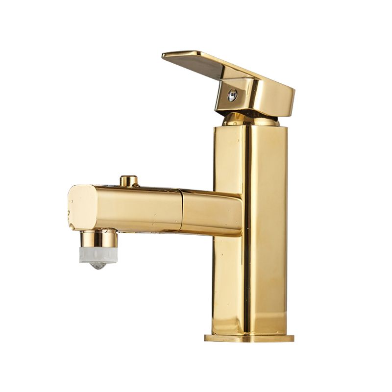 Light Luxury Bathroom Faucet Lever Handle Vessel Faucet with Swivel Spout Clearhalo 'Bathroom Remodel & Bathroom Fixtures' 'Bathroom Sink Faucets' 'Bathroom Sinks & Faucet Components' 'bathroom_sink_faucets' 'Home Improvement' 'home_improvement' 'home_improvement_bathroom_sink_faucets' 1200x1200_0902b0e5-d1e0-4f43-902d-97d60c7b379e