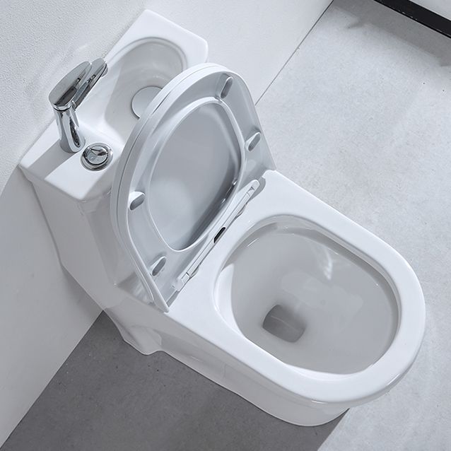 Contemporary Porcelain Flush Toilet Floor Mount One-Piece Toilet Urine Toilet Clearhalo 'Bathroom Remodel & Bathroom Fixtures' 'Home Improvement' 'home_improvement' 'home_improvement_toilets' 'Toilets & Bidets' 'Toilets' 1200x1200_0903118b-fc2d-4733-a057-41a2db381400