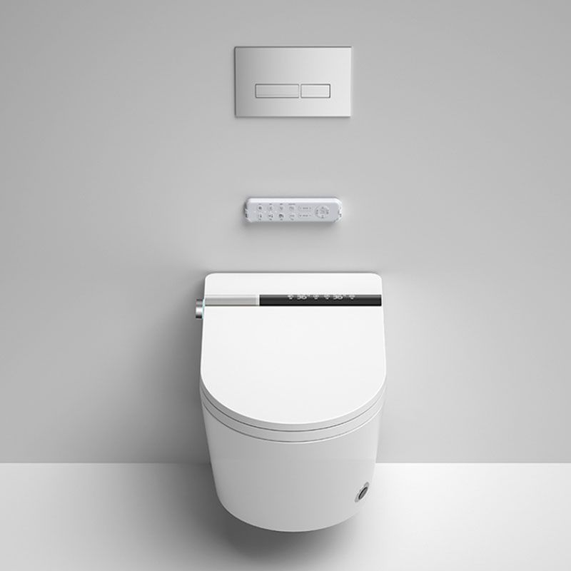 Contemporary Wall Mounted Bidet Heated Seat White Elongated Smart Bidet Clearhalo 'Bathroom Remodel & Bathroom Fixtures' 'Bidets' 'Home Improvement' 'home_improvement' 'home_improvement_bidets' 'Toilets & Bidets' 1200x1200_0905708e-cbbc-445d-8af7-855899c58945
