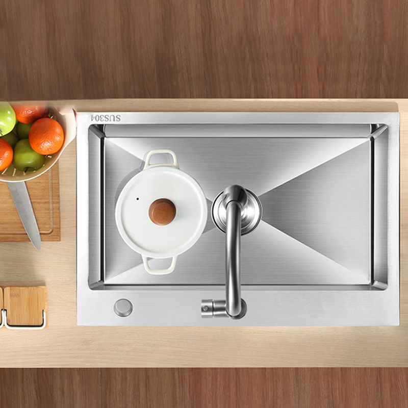 Modern Kitchen Sink Stainless Steel with Accessories and Faucet Workstation Sink Clearhalo 'Home Improvement' 'home_improvement' 'home_improvement_kitchen_sinks' 'Kitchen Remodel & Kitchen Fixtures' 'Kitchen Sinks & Faucet Components' 'Kitchen Sinks' 'kitchen_sinks' 1200x1200_0917a405-bf97-43fc-9897-7e6576eb1d07