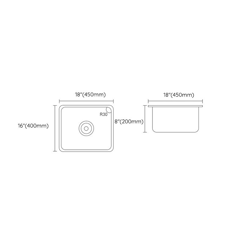 Contemporary Style Kitchen Sink Stainless Steel Square Undermount Kitchen Sink Clearhalo 'Home Improvement' 'home_improvement' 'home_improvement_kitchen_sinks' 'Kitchen Remodel & Kitchen Fixtures' 'Kitchen Sinks & Faucet Components' 'Kitchen Sinks' 'kitchen_sinks' 1200x1200_0922a6ce-53d8-46ca-b770-a8104b2efed1