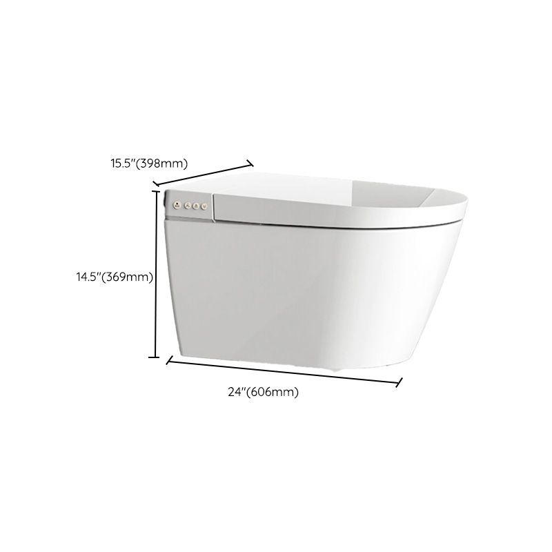 Contemporary Wall Hung Toilet Set Finish with Heated Seat in White Clearhalo 'Bathroom Remodel & Bathroom Fixtures' 'Bidets' 'Home Improvement' 'home_improvement' 'home_improvement_bidets' 'Toilets & Bidets' 1200x1200_092efc4f-3469-4107-ad74-ab822b44b051