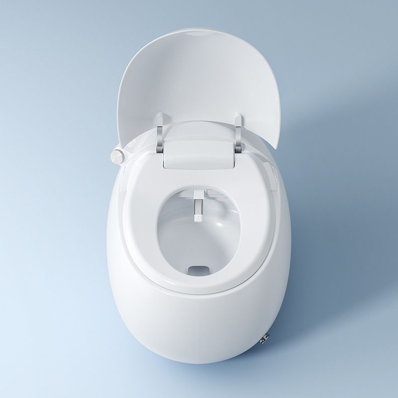 Contemporary White Heated Seat Floor Mount Bidet Round Smart Bidet Clearhalo 'Bathroom Remodel & Bathroom Fixtures' 'Bidets' 'Home Improvement' 'home_improvement' 'home_improvement_bidets' 'Toilets & Bidets' 1200x1200_096a6fe9-bc0f-4626-b069-4f940e7b234c