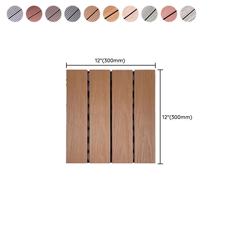 Anti-corrosion Wood Flooring Modern Style Square Outdoor Wood Flooring Clearhalo 'Flooring 'Hardwood Flooring' 'hardwood_flooring' 'Home Improvement' 'home_improvement' 'home_improvement_hardwood_flooring' Walls and Ceiling' 1200x1200_09706c31-a223-4906-8fc9-bdfc1d2d5fad