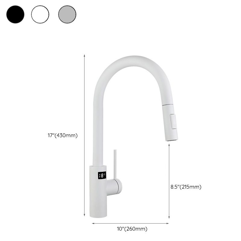 Swivel Spout Kitchen Faucet Touch Sensor 304 Stainless Steel with Pull Down Sprayer Clearhalo 'Home Improvement' 'home_improvement' 'home_improvement_kitchen_faucets' 'Kitchen Faucets' 'Kitchen Remodel & Kitchen Fixtures' 'Kitchen Sinks & Faucet Components' 'kitchen_faucets' 1200x1200_098a6f99-7332-4c6b-9c29-904053959b15