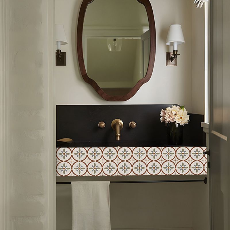 Water Resistant Peel & Stick Tile Square Pattern Printing Single Tile Clearhalo 'Flooring 'Home Improvement' 'home_improvement' 'home_improvement_peel_stick_blacksplash' 'Peel & Stick Backsplash Tile' 'peel_stick_blacksplash' 'Walls & Ceilings' Walls and Ceiling' 1200x1200_09a167bc-90fd-4f5c-a1d3-ac3a5b192714