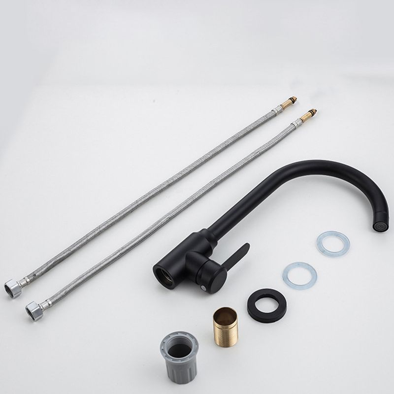 Modern Bar Faucet Stainless Steel Lever Handles with Accessories Bridge Kitchen Faucet Clearhalo 'Home Improvement' 'home_improvement' 'home_improvement_kitchen_faucets' 'Kitchen Faucets' 'Kitchen Remodel & Kitchen Fixtures' 'Kitchen Sinks & Faucet Components' 'kitchen_faucets' 1200x1200_09bf819e-c92e-4cd8-9f5a-ad9c032a1505