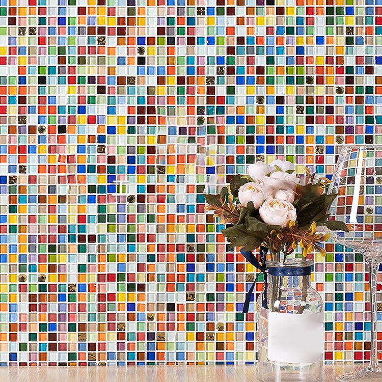 Glass Floor and Wall Tile Modern Simple Grid Floor and Wall Tile Clearhalo 'Floor Tiles & Wall Tiles' 'floor_tiles_wall_tiles' 'Flooring 'Home Improvement' 'home_improvement' 'home_improvement_floor_tiles_wall_tiles' Walls and Ceiling' 1200x1200_09db45d1-d042-404a-8652-3b13d5e0862f