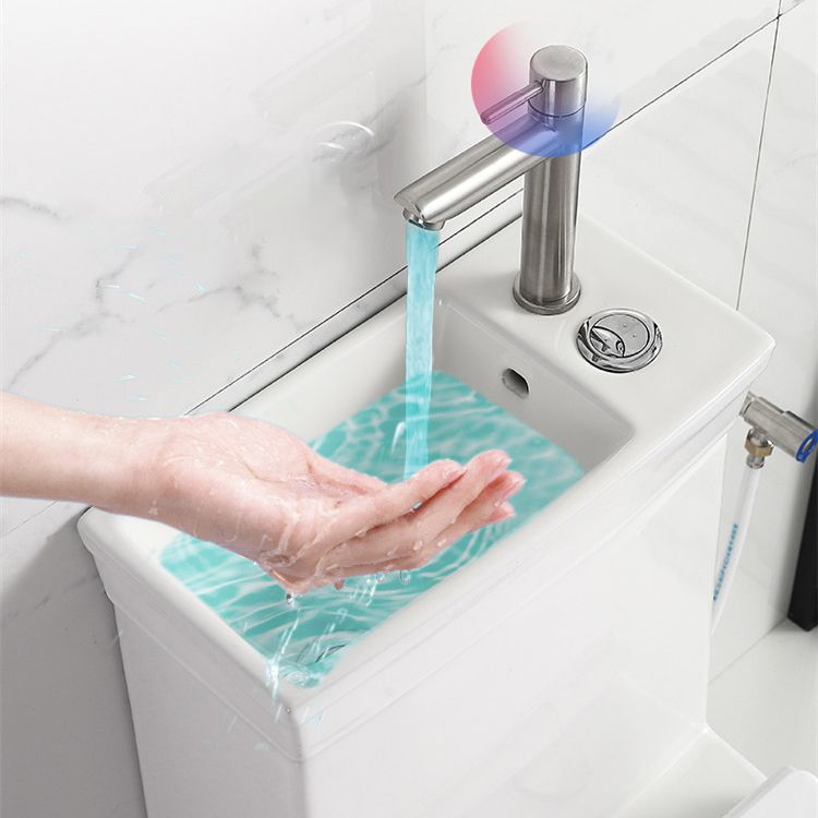 Contemporary Siphon Jet Flush Toilet Floor Mount One-Piece Toilet Urine Toilet Clearhalo 'Bathroom Remodel & Bathroom Fixtures' 'Home Improvement' 'home_improvement' 'home_improvement_toilets' 'Toilets & Bidets' 'Toilets' 1200x1200_09e7a9c9-4d2b-4e83-9fbb-597d41e57585