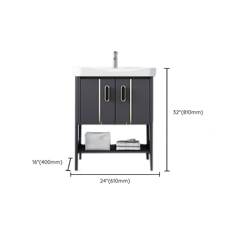 Bathroom Sink Vanity Rectangle Freestanding Mirror Standalone Cabinet Bath Vanity Clearhalo 'Bathroom Remodel & Bathroom Fixtures' 'Bathroom Vanities' 'bathroom_vanities' 'Home Improvement' 'home_improvement' 'home_improvement_bathroom_vanities' 1200x1200_09ed93c1-49eb-401f-9f1d-cd64e4bc8a5a