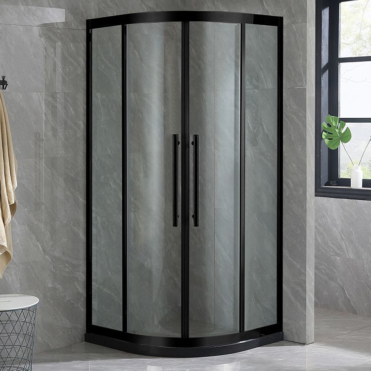 Semi-Frameless Tempered Glass Shower Enclosure Double Handles Shower Enclosure Clearhalo 'Bathroom Remodel & Bathroom Fixtures' 'Home Improvement' 'home_improvement' 'home_improvement_shower_stalls_enclosures' 'Shower Stalls & Enclosures' 'shower_stalls_enclosures' 'Showers & Bathtubs' 1200x1200_09f65154-c21a-4a07-8b97-1c981f2c2377