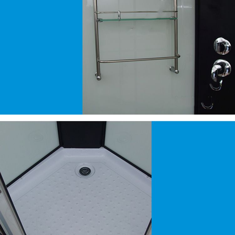 Clear Glass Double Sliding Shower Enclosure One Piece Framed Shower Enclosure Clearhalo 'Bathroom Remodel & Bathroom Fixtures' 'Home Improvement' 'home_improvement' 'home_improvement_shower_stalls_enclosures' 'Shower Stalls & Enclosures' 'shower_stalls_enclosures' 'Showers & Bathtubs' 1200x1200_0a0be122-7fa3-42f2-8873-cddeafd0bbcf