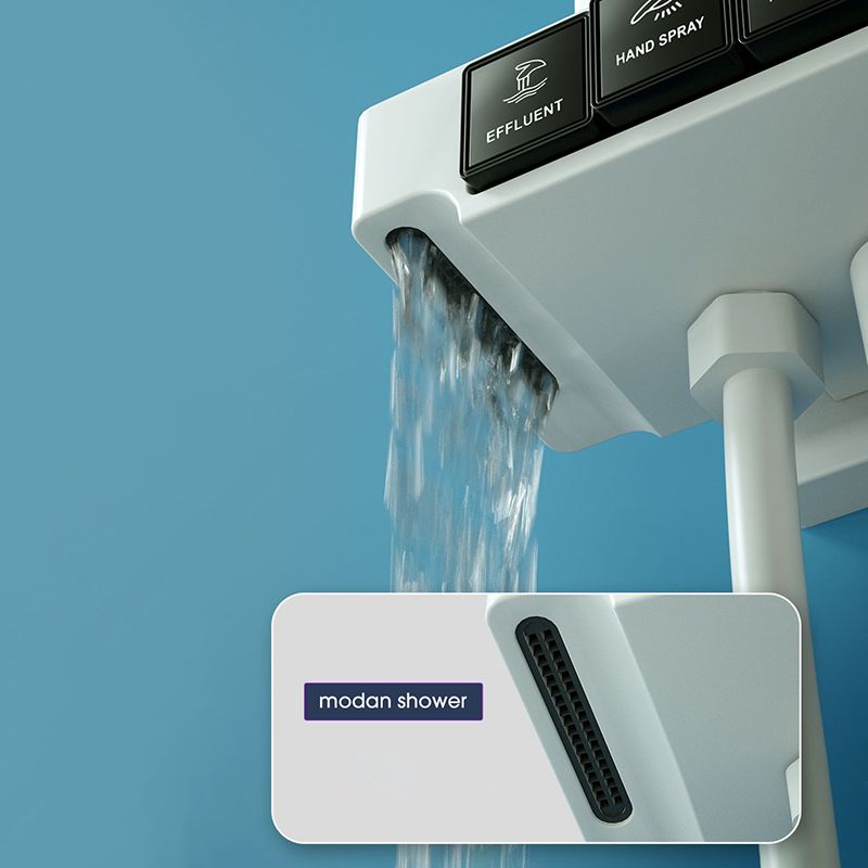 Modern Pressure Balanced Diverter Valve Shower Faucet Adjustable Shower System on Wall Clearhalo 'Bathroom Remodel & Bathroom Fixtures' 'Home Improvement' 'home_improvement' 'home_improvement_shower_faucets' 'Shower Faucets & Systems' 'shower_faucets' 'Showers & Bathtubs Plumbing' 'Showers & Bathtubs' 1200x1200_0a1dd421-5289-4daa-a5fc-78589346948f