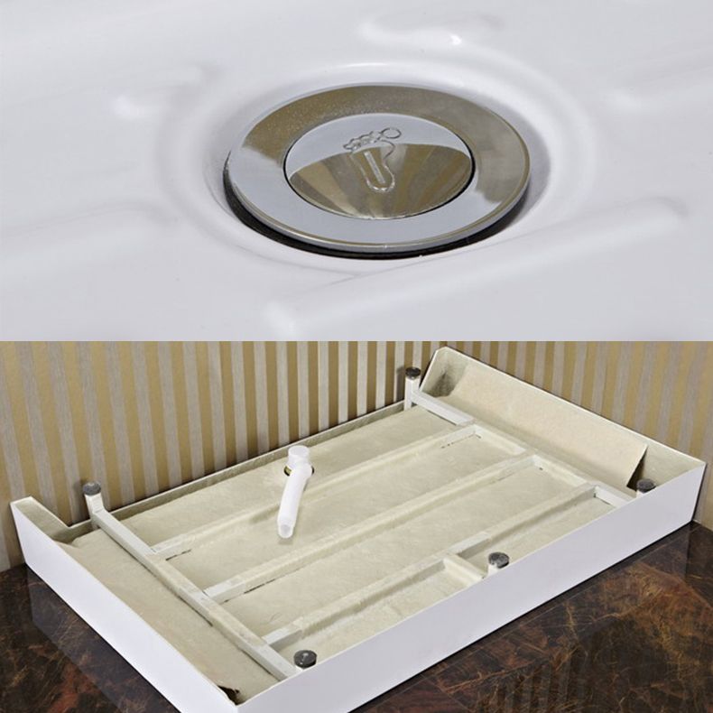 Rectangular Shower Kit Semi Frameless Tempered Glass Shower Enclosure Clearhalo 'Bathroom Remodel & Bathroom Fixtures' 'Home Improvement' 'home_improvement' 'home_improvement_shower_stalls_enclosures' 'Shower Stalls & Enclosures' 'shower_stalls_enclosures' 'Showers & Bathtubs' 1200x1200_0a295b6b-206d-4f85-b353-78a6596dd532