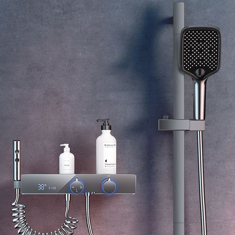 Shower System Rain Shower Head Massage/Jet Handheld Shower Trim Clearhalo 'Bathroom Remodel & Bathroom Fixtures' 'Home Improvement' 'home_improvement' 'home_improvement_shower_faucets' 'Shower Faucets & Systems' 'shower_faucets' 'Showers & Bathtubs Plumbing' 'Showers & Bathtubs' 1200x1200_0a3181a0-874e-4952-b747-eca2bd2e41f5