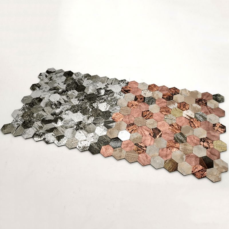 Water Resistant Peel & Stick Tile Hexagonal Mosaic Tile for Backsplash Wall Clearhalo 'Flooring 'Home Improvement' 'home_improvement' 'home_improvement_peel_stick_blacksplash' 'Peel & Stick Backsplash Tile' 'peel_stick_blacksplash' 'Walls & Ceilings' Walls and Ceiling' 1200x1200_0a53943b-8e7e-4248-88ed-a41062c749fe