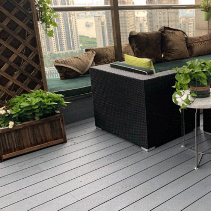 Rectangle Composite Deck Plank 157.5" x 5.5" Outdoor Patio Flooring Plank Clearhalo 'Home Improvement' 'home_improvement' 'home_improvement_outdoor_deck_tiles_planks' 'Outdoor Deck Tiles & Planks' 'Outdoor Flooring & Tile' 'Outdoor Remodel' 'outdoor_deck_tiles_planks' 1200x1200_0a586803-38d2-483b-be77-814ab3879969