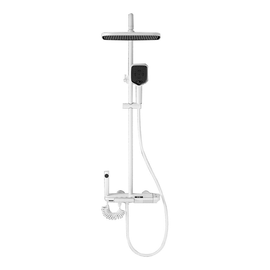 Shower System Square Handheld Shower Head Massage Shower Trim Clearhalo 'Bathroom Remodel & Bathroom Fixtures' 'Home Improvement' 'home_improvement' 'home_improvement_shower_faucets' 'Shower Faucets & Systems' 'shower_faucets' 'Showers & Bathtubs Plumbing' 'Showers & Bathtubs' 1200x1200_0a68fe4f-a115-4f65-9d58-01833b5747cc