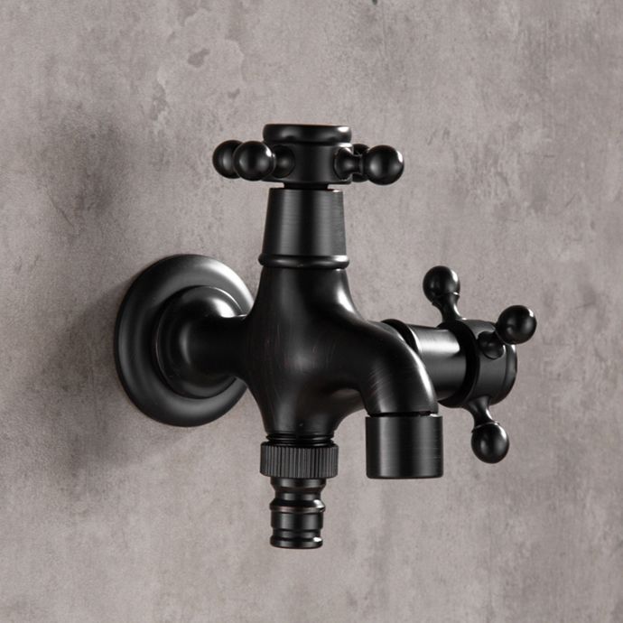 Widespread Bathroom Sink Faucet Wall Mounted Cross Handle Faucet Clearhalo 'Bathroom Remodel & Bathroom Fixtures' 'Bathroom Sink Faucets' 'Bathroom Sinks & Faucet Components' 'bathroom_sink_faucets' 'Home Improvement' 'home_improvement' 'home_improvement_bathroom_sink_faucets' 1200x1200_0a6c5181-28f7-4765-bfe2-6fb2b8f507d2