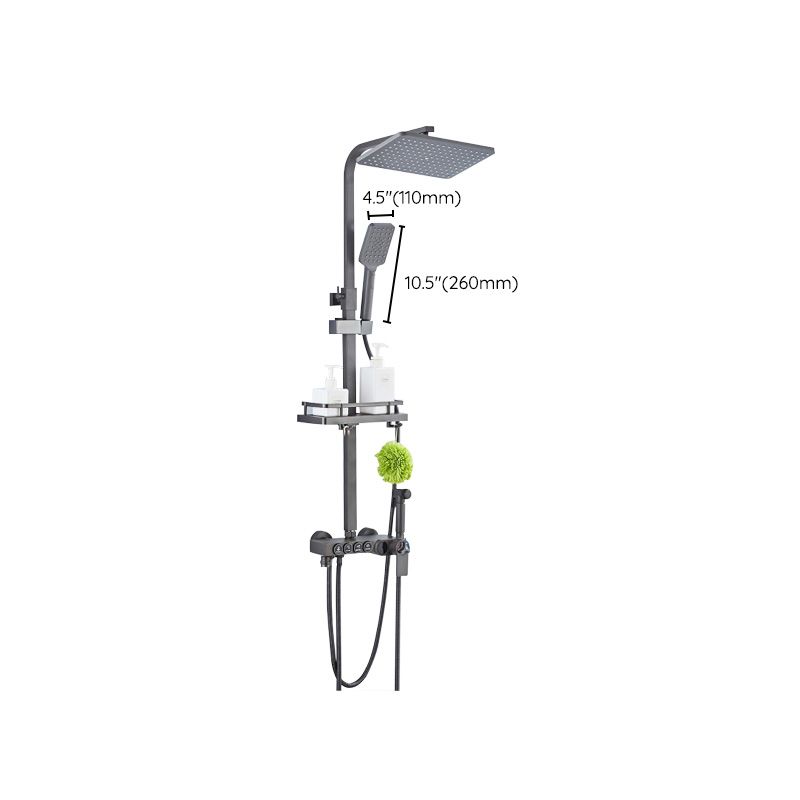 Modern Adjustable Shower Stainless Steel Shower Head Shower Faucet on Wall Clearhalo 'Bathroom Remodel & Bathroom Fixtures' 'Home Improvement' 'home_improvement' 'home_improvement_shower_faucets' 'Shower Faucets & Systems' 'shower_faucets' 'Showers & Bathtubs Plumbing' 'Showers & Bathtubs' 1200x1200_0a6e1e95-8ea1-4713-a858-417a19f0bebb