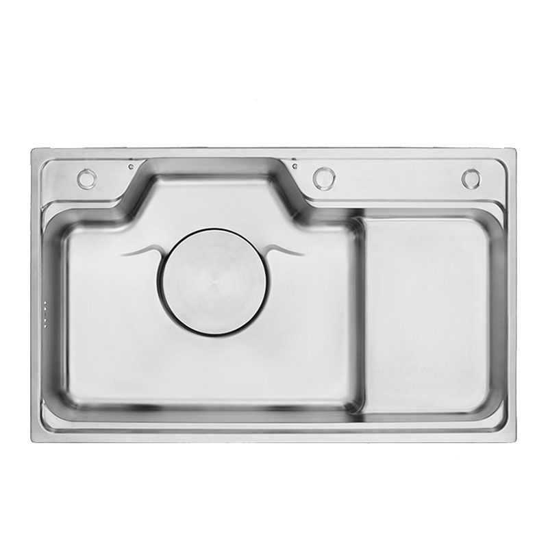 Rectangle Stainless Steel Kitchen Sink Double Basin Sink with Drain Assembly Clearhalo 'Home Improvement' 'home_improvement' 'home_improvement_kitchen_sinks' 'Kitchen Remodel & Kitchen Fixtures' 'Kitchen Sinks & Faucet Components' 'Kitchen Sinks' 'kitchen_sinks' 1200x1200_0a6f8ad8-731d-4376-b1df-86ceab83f21e