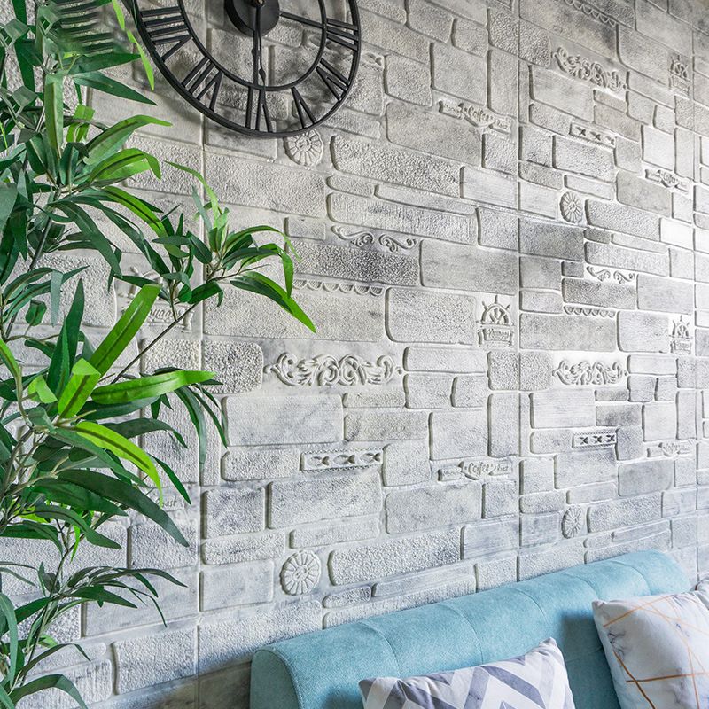 Modern Wall Paneling Peel and Stick Brick 3D Print Waterproof Wall Panel Clearhalo 'Flooring 'Home Improvement' 'home_improvement' 'home_improvement_wall_paneling' 'Wall Paneling' 'wall_paneling' 'Walls & Ceilings' Walls and Ceiling' 1200x1200_0a7a8e95-1cc3-450f-8e54-fd12eb80b642