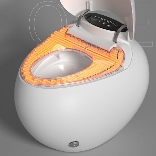 Ceramic Round Stain Resistant Smart Bidet with Temperature Control Clearhalo 'Bathroom Remodel & Bathroom Fixtures' 'Bidets' 'Home Improvement' 'home_improvement' 'home_improvement_bidets' 'Toilets & Bidets' 1200x1200_0a99f0c7-a353-4ae9-97b8-71073d9c69f5